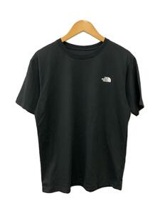 THE NORTH FACE◆S/S BACK SQUARE LOGO TEE/XL/ポリエステル/BLK