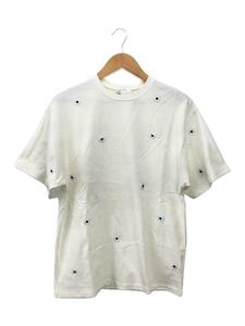 NICK GEAR◆Tシャツ/S/コットン/WHT/花柄/221-73209/Flower TEE