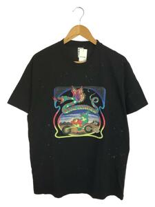 CHALLENGER◆Tシャツ/L/コットン/ブラック/BANDANA FROG TEE