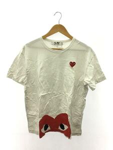 PLAY COMME des GARCONS◆Tシャツ/XL/コットン/WHT/AZ-T034