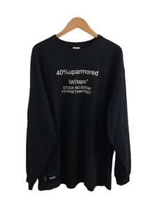 WTAPS◆長袖Tシャツ/3/コットン/BLK