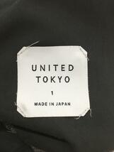 UNITED TOKYO◆スラックスパンツ/1/コットン/GRY/チェック/408141002_画像4