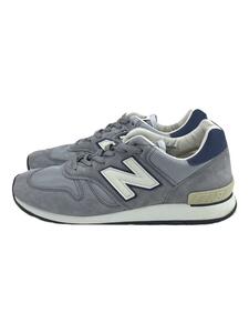 NEW BALANCE◆40周年モデル/イングランド製/ローカットスニーカー/26.5cm/GRY/スウェード/M670UKF