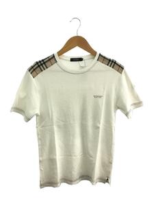 BURBERRY BLACK LABEL◆Tシャツ/2/コットン/WHT/BMV44-909-01