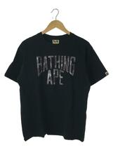 A BATHING APE◆Tシャツ/L/コットン/BLK_画像1