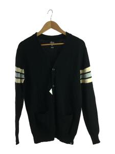 STUSSY◆カーディガン(厚手)/M/ウール/BLK