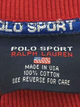 POLO SPORT◆スウェット/-/コットン/RED_画像3