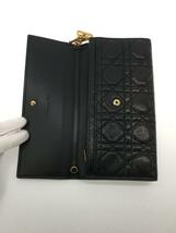 Christian Dior◆長財布/レザー/BLK/レディース_画像4