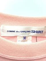 COMME des GARCONS SHIRT◆Tシャツ/M/コットン/PNK/総柄/S13807/切替/ドット/メッシュ_画像3