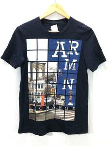 ARMANI EXCHANGE◆Tシャツ/XS/コットン/NVY/無地