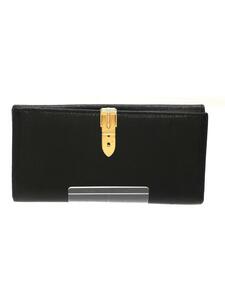 GUCCI◆Wホック長財布/レザー/BLK/無地/035・2149・1664