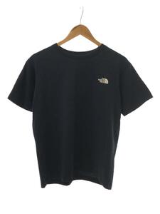 THE NORTH FACE◆S/S SQUARE LOGO TEE_ショートスリーブ スクエア ロゴ Tシャツ/M/コットン/NVY
