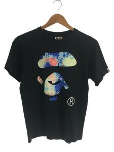 A BATHING APE◆Tシャツ/S/コットン/ブラック/アベイシングエイプ