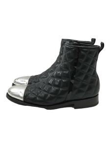 BALMAIN◆ブーツ/40/BLK/サイドジップ