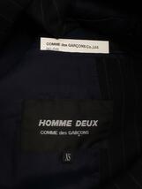 COMME des GARCONS HOMME DEUX◆テーラードジャケット/XS/コットン/NVY/ストライプ/DC-J049_画像4