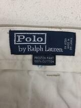 POLO RALPH LAUREN◆ボトム/-/コットン/BEG/無地_画像4