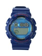 CASIO◆クォーツ腕時計・G-SHOCK/デジタル/ラバー/BLU/IDG_画像1