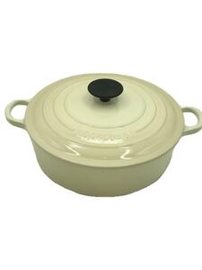 LE CREUSET◆鍋/サイズ:24cm/WHT