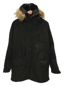 SPIEWAK* flight jacket / fur / with a hood ./40/-/BLK/ plain /1N3BFZ