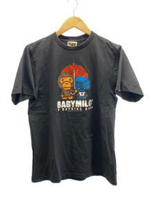 A BATHING APE◆Tシャツ/M/コットン/BLK/プリント