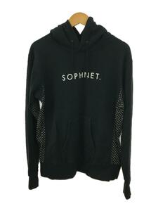 SOPHNET.◆Star Panel Pullover Parka/M/コットン/BLK/無地/SOPH-160085