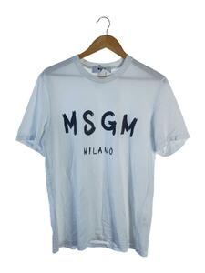 MSGM◆Tシャツ/S/コットン/WHT/プリント