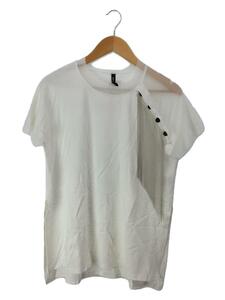 AULA(AULA AILA)◆CHAIN FRINGE T-SHIRT/Tシャツ/0/コットン/WHT/1232-08035