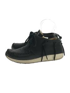 visvim◆FBT/ローカットスニーカー/US9/BLK/レザー