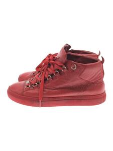 BALENCIAGA◆ハイカットスニーカー/42/RED/レザー/412381