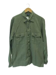 ALPHA INDUSTRIES◆長袖シャツ/L/コットン/KHK/TS5094-8021