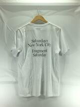 Saturdays NYC(SATURDAYS SURF NYC)◆×FRAGMENT DESIGN/Tシャツ/M/コットン/WHT_画像2