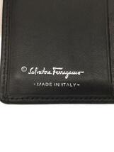 Salvatore Ferragamo◆2つ折り財布/レザー/BLK/無地/レディース/AQ-223108_画像3