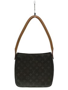 LOUIS VUITTON◆ルーピングMM_モノグラム・キャンバス_BRW/PVC/BRW