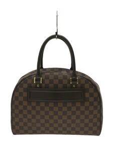 LOUIS VUITTON◆ノリータ_ダミエ・エベヌ_BRW/PVC/BRW