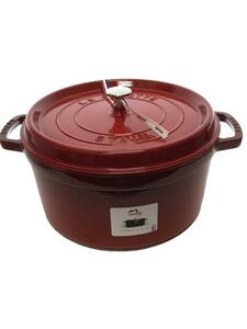 Staub◆鍋/サイズ:28cm/RED/40509-852/ピコ・ココット ラウンド チェリー/満水容量6.7L