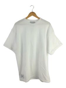 WTAPS◆Tシャツ/4/コットン/WHT/無地/231ATDT-CSM24