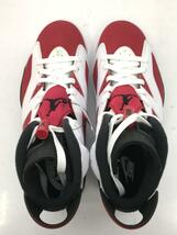 NIKE◆AIR JORDAN 6 RETRO_エアジョーダン 6 レトロ/25.5cm/RED/レザー_画像3