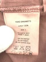 YOKO SAKAMOTO◆ポロシャツ/L/コットン/BRD/無地/YS-23SS-69_画像4