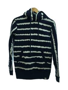 G-STAR RAW◆by marc newson/MN NUAG HDD SW L/S/パーカー/XS/コットン/ボーダー/ネイビー