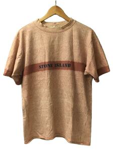 STONE ISLAND◆Archive/1995SS Washed Logo Tee/Tシャツ/SIZE:M/コットン/ピンク