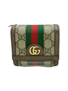 GUCCI◆オフィディア/2つ折り財布/PVC/総柄/レディース/598662・2184