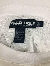 POLO GOLF◆トップス/L/ポリエステル/WHT/無地_画像3