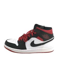 NIKE◆AIR JORDAN1 MID/DQ8426-106/ハイカットスニーカー/RED/28cm