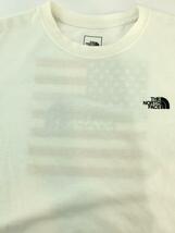 THE NORTH FACE◆S/S NATIONAL FLAG TEE_ショートスリーブナショナルフラッグティー/L/ポリエステル/WHT_画像6