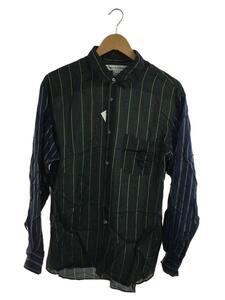 COMME des GARCONS SHIRT◆長袖シャツ/M/-/BLK/ストライプ/s27065