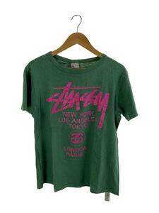 STUSSY◆Tシャツ/M/コットン/GRN