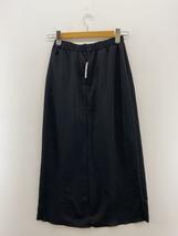 6(ROKU) BEAUTY & YOUTH UNITED ARROWS◆SATIN SKIRT/サテンスカート/38/ポリエステル/BLK/8624-299-0107/使用感有_画像2