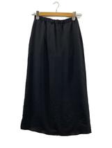 6(ROKU) BEAUTY & YOUTH UNITED ARROWS◆SATIN SKIRT/サテンスカート/38/ポリエステル/BLK/8624-299-0107/使用感有_画像1