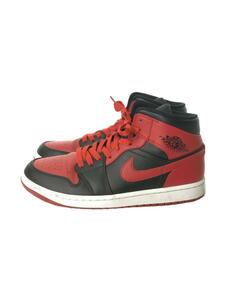 NIKE◆AIR JORDAN 1 MID_エアジョーダン 1 ミッド/26cm/RED