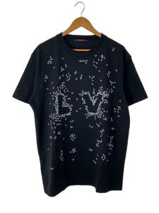 LOUIS VUITTON◆Tシャツ/L/コットン/BLK/総柄/rm222m